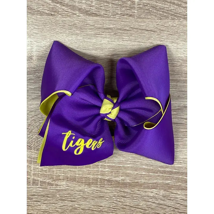Double Layer School Spirit Hair Bows