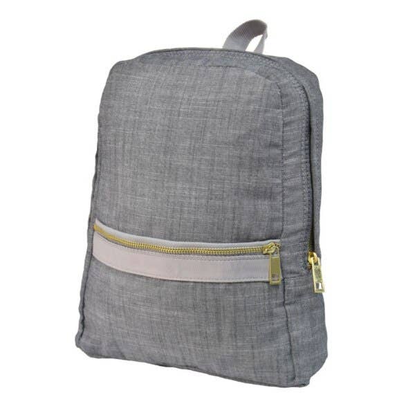 Grey Chambray Small Backpack | Mint