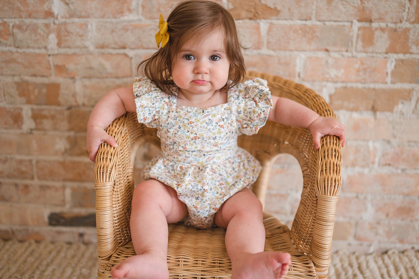 Emmy Romper in Dreamy Meadows | Baby Bubble (Ollie Jay)