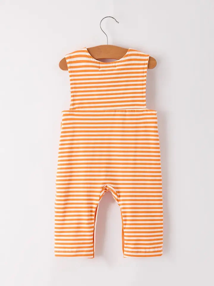 Black Cat Stripe Romper