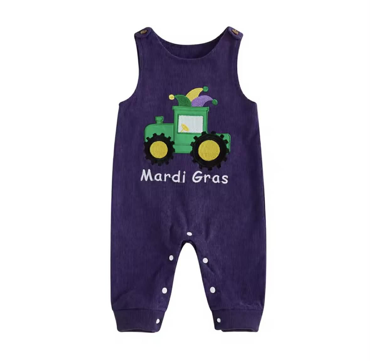 Mardi Gras Tractor Romper