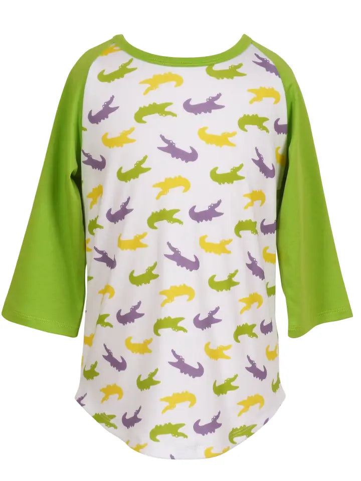 Mardi Gras Raglan Tee