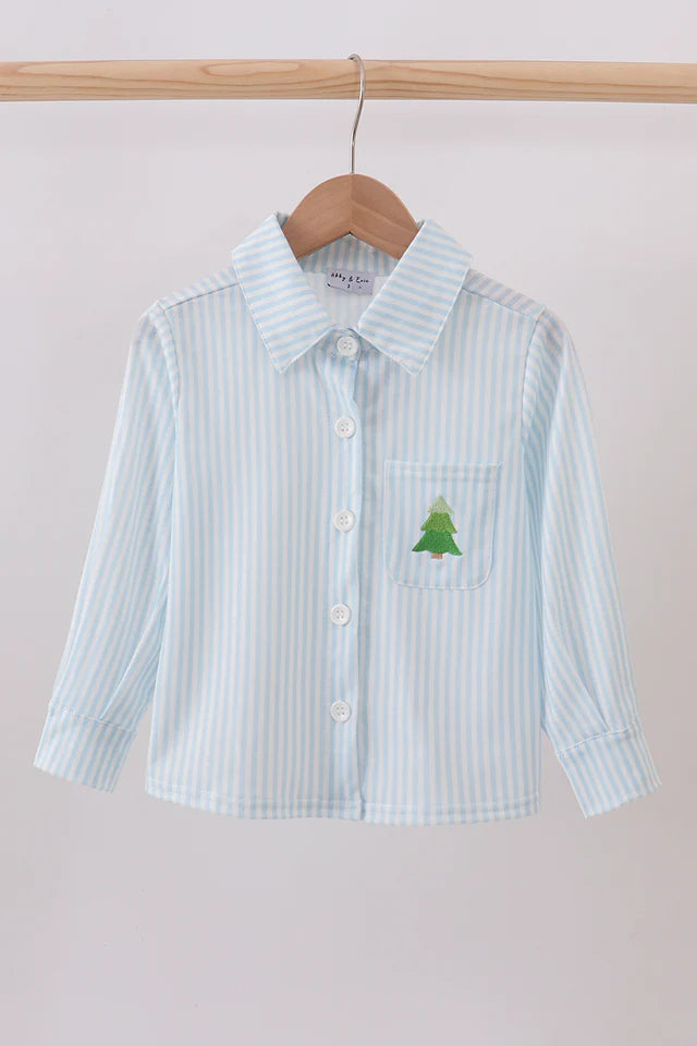 Trim the Tree Button Down Shirt