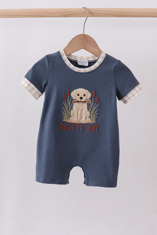 Daddy's Boy Puppy Romper