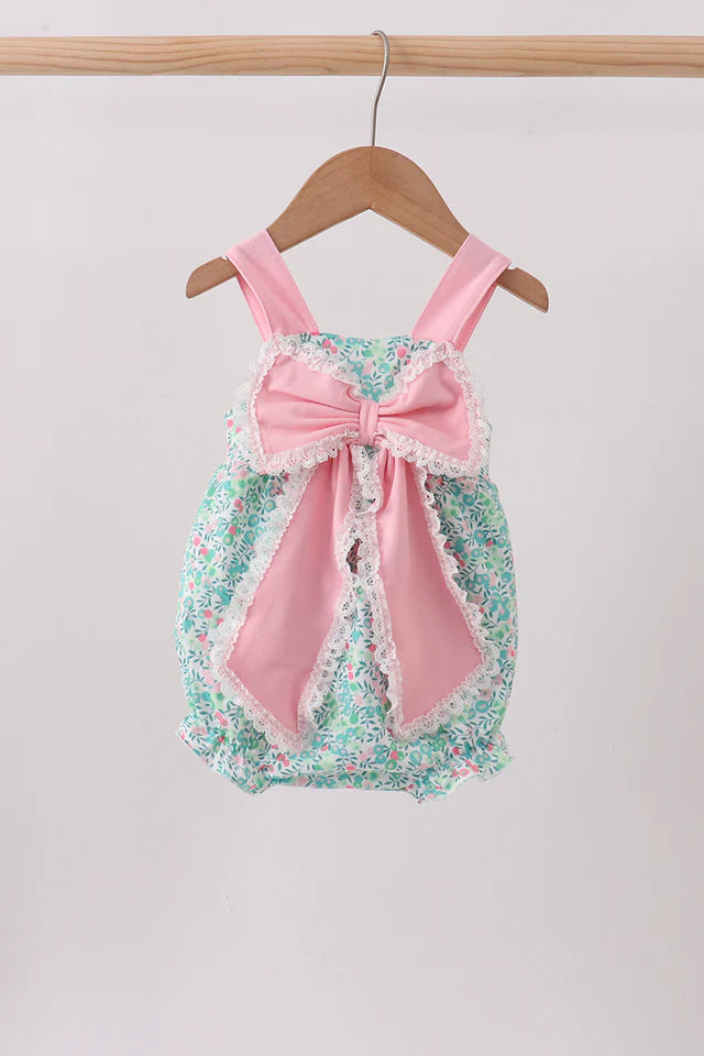 Pink Bow Floral Bubble