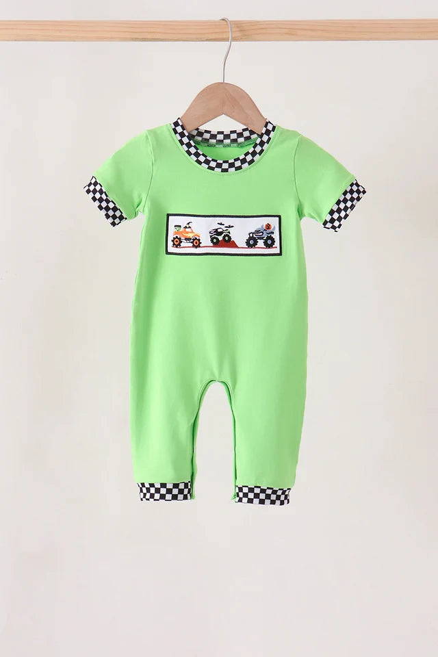 PRESALE - Halloween Monster Truck Romper - ETA 9/14/26