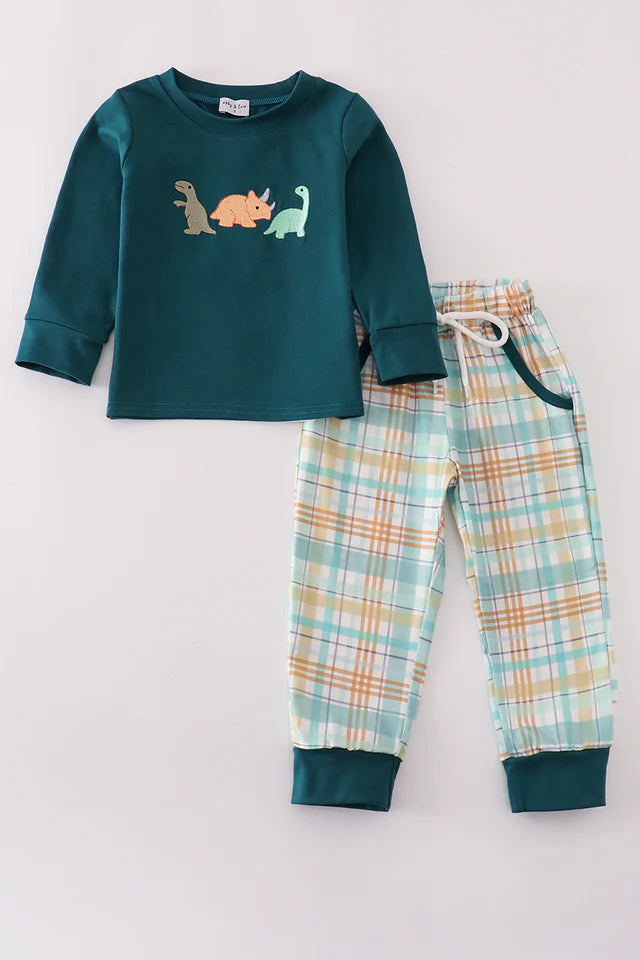 Plaid & Prehistoric Play Set