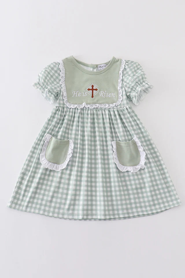 Sage He is Risen Dress