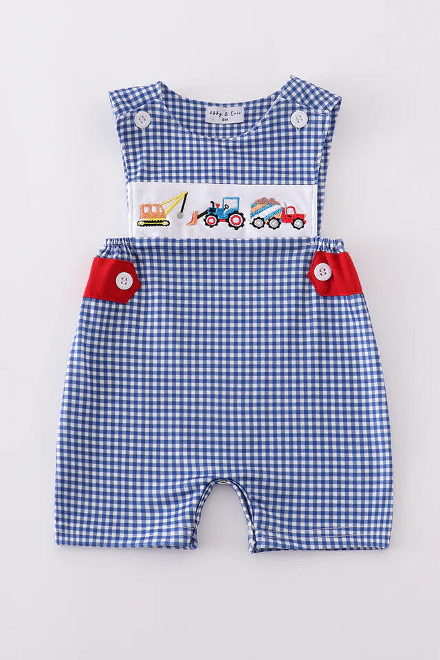 Little Builder Gingham Shortall