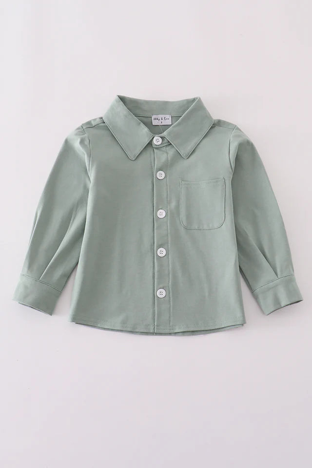 Sage button down shirt