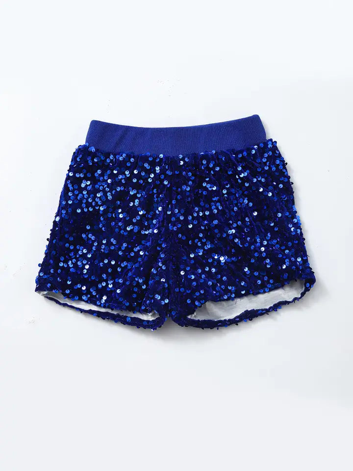 Girls Sequin Shorts with Lining