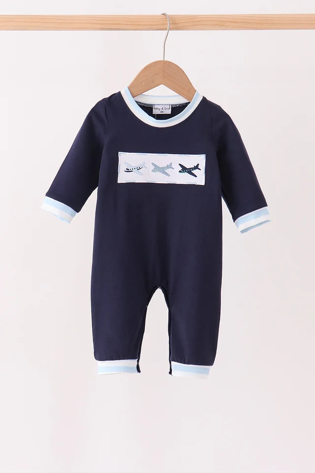 Navy Airplane Romper (ETA: 10/16/26)