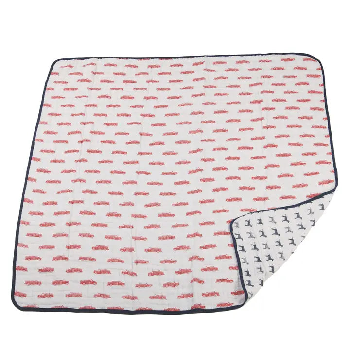 Fire Truck and Dalmatian Newcastle Blanket