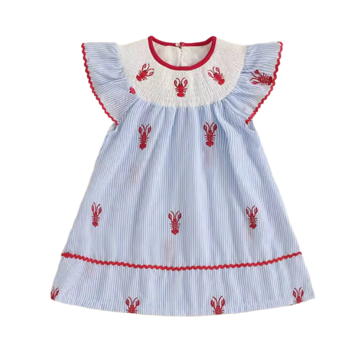 Little Crawfish Smocked Dress