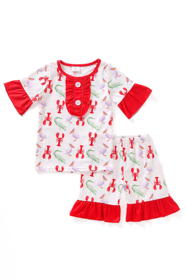 Louisiana Flair Ruffle Pajamas