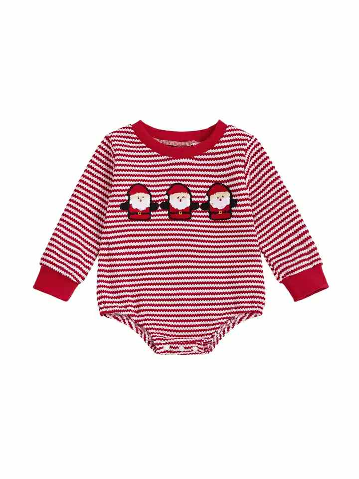 Santa Stripes Romper