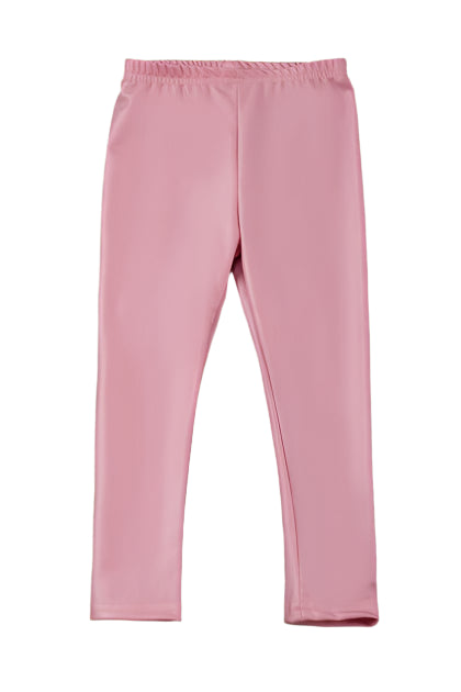 PINK FAUX LEATHER TODDLER and GIRLS LEGGINGS (DEAL)