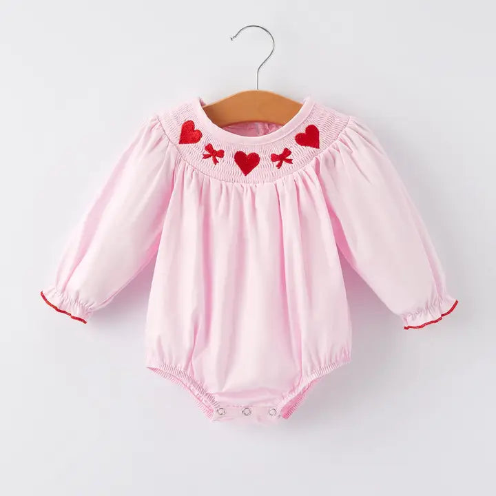 Blushing Hearts Girl Romper