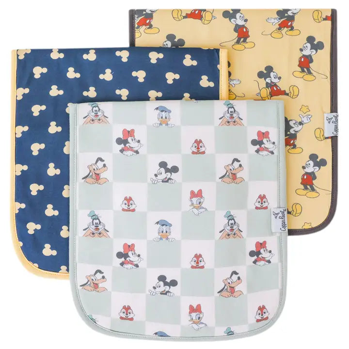 3 Pack Premium Burp Cloths - Mickey Mouse and Friends (ETA: 7/21/26)
