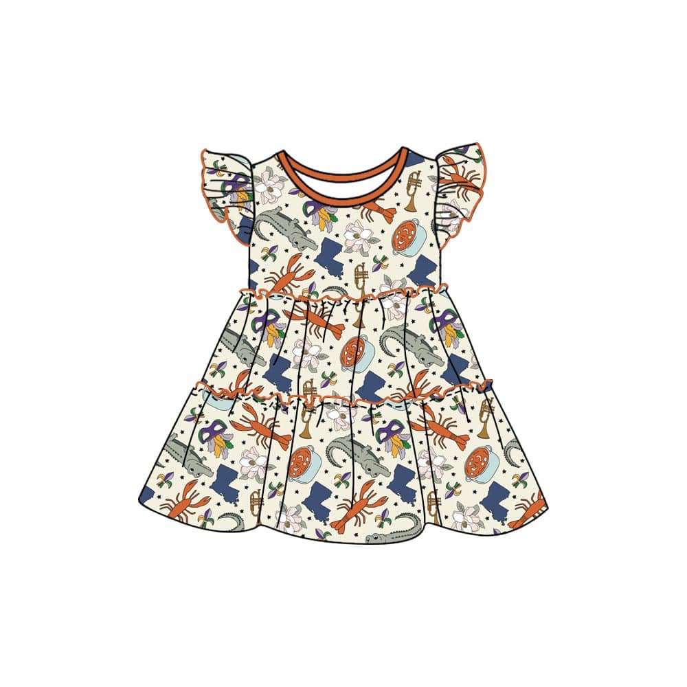 Louisiana Lagniappe Tiered Dress