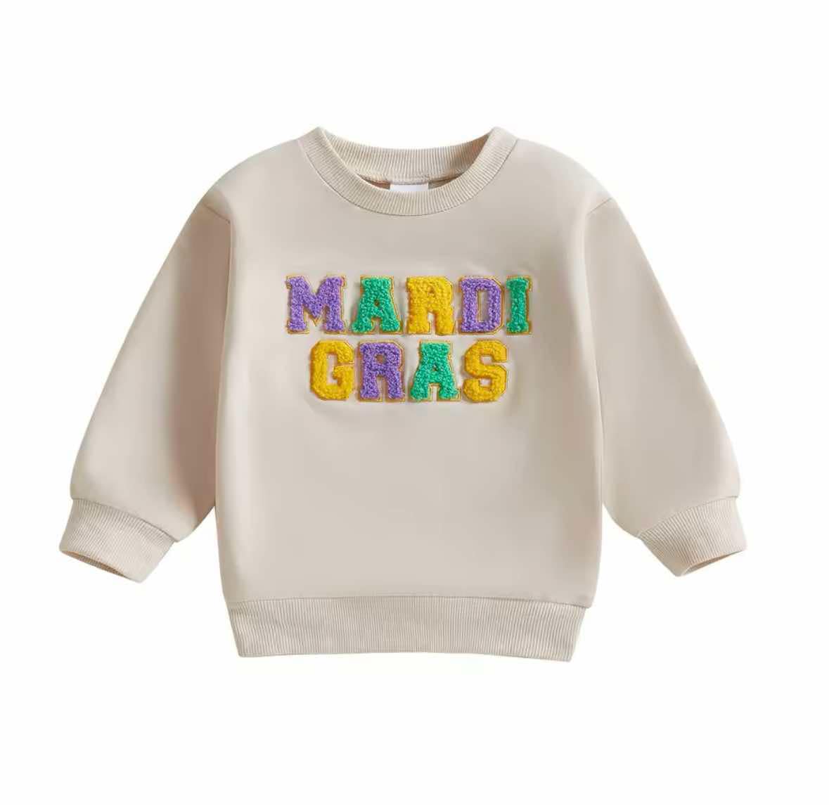 Mardi Gras Patch Pullover