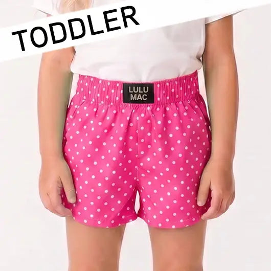 Bubblegum Mini Polka Dot Toddler Short (PRESALE: ETA 7/20/26)