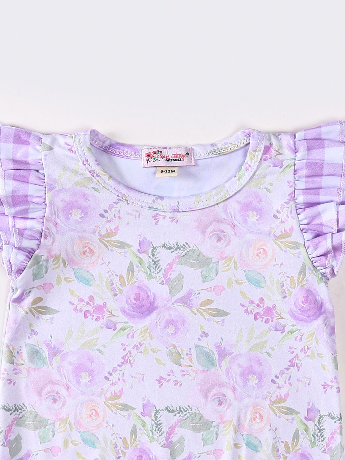Wisteria Watercolor Baby Romper