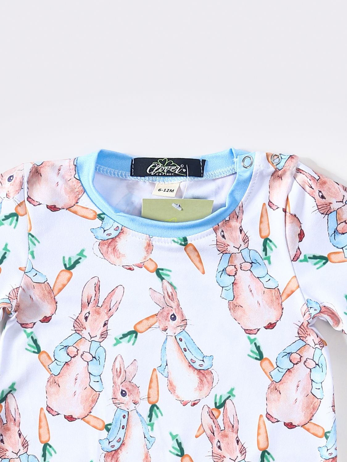 Blue Rabbit Boy Romper