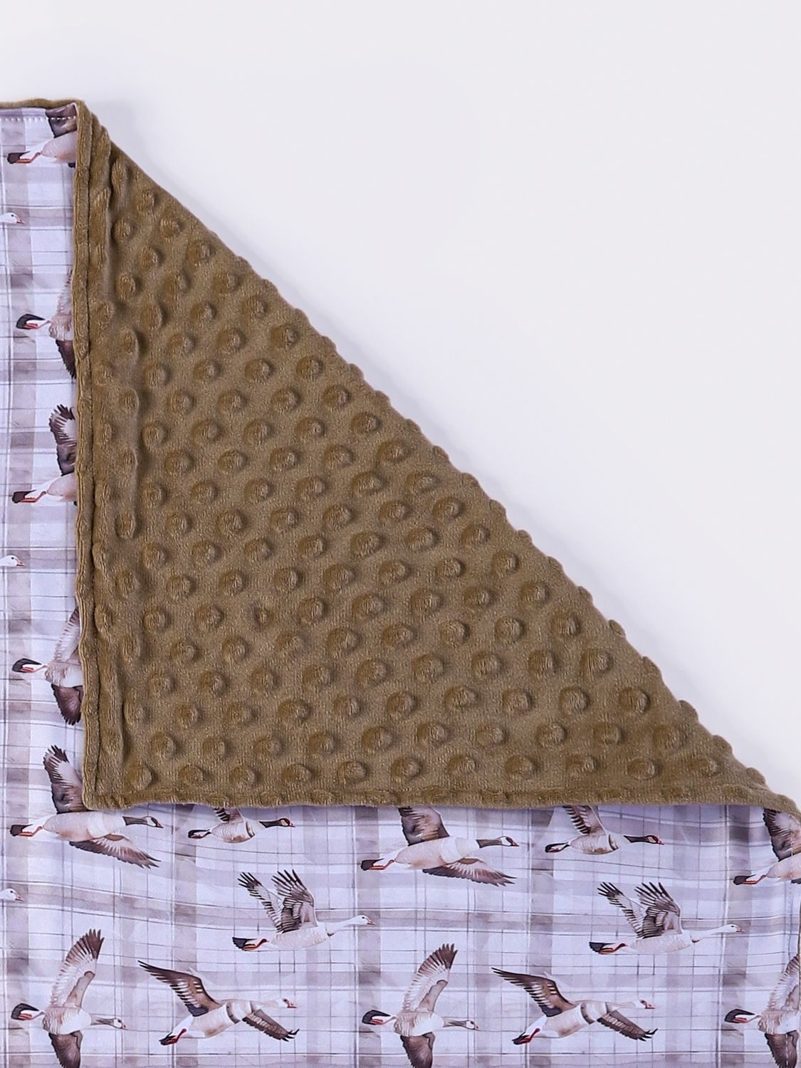 Plaid Mallard Minky Blanket