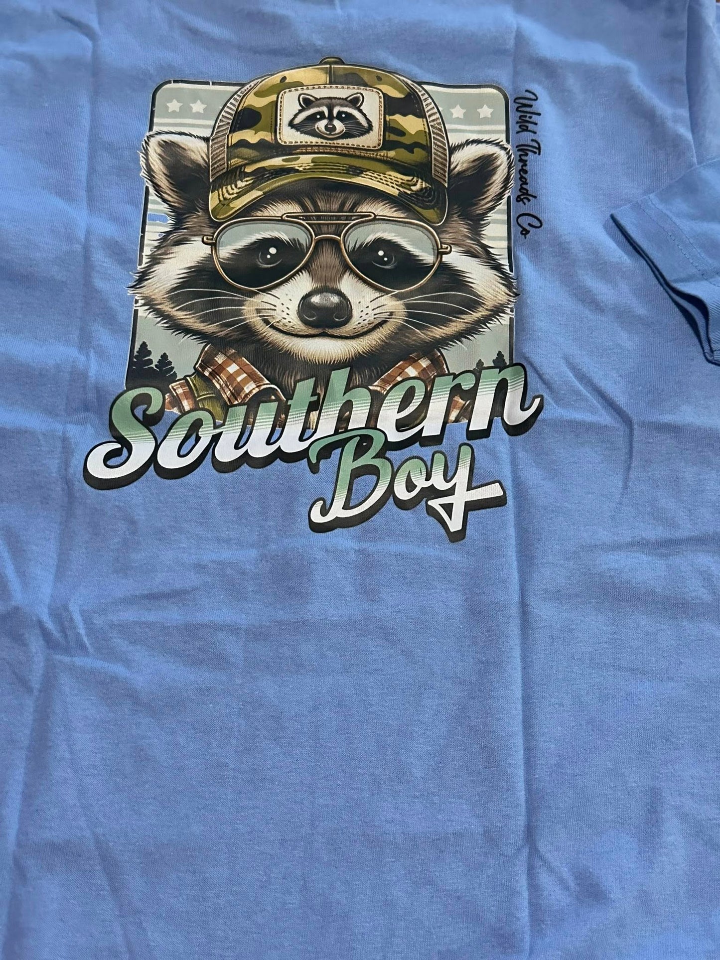 Southern Boy Raccoon T-Shirt