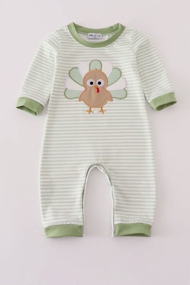Gobble Gobble Stripes Romper