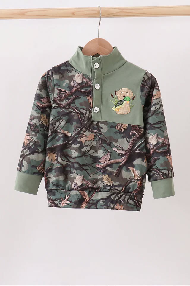 “Retriever & Reed” Camo Pullover