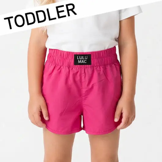 Hot Pink Solid Toddler Short (PRESALE: ETA 7/16/26)