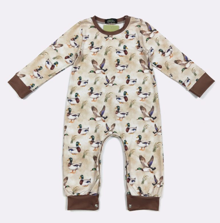 LS Brown Mallard Romper