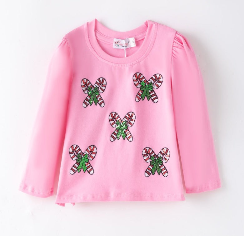 Candy Cane Sequins Shirt