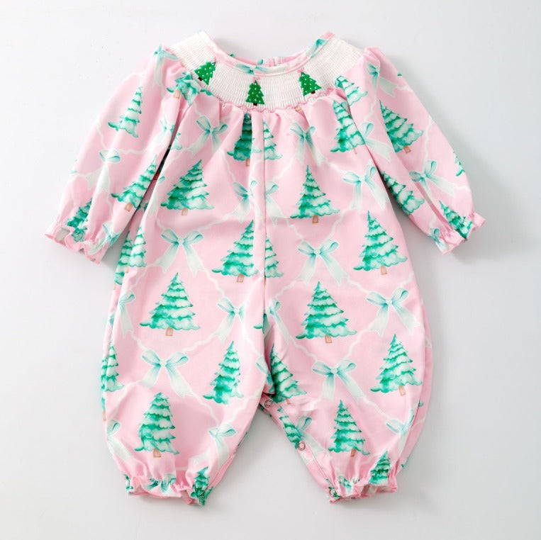 Merry Pinkmas Tree Romper