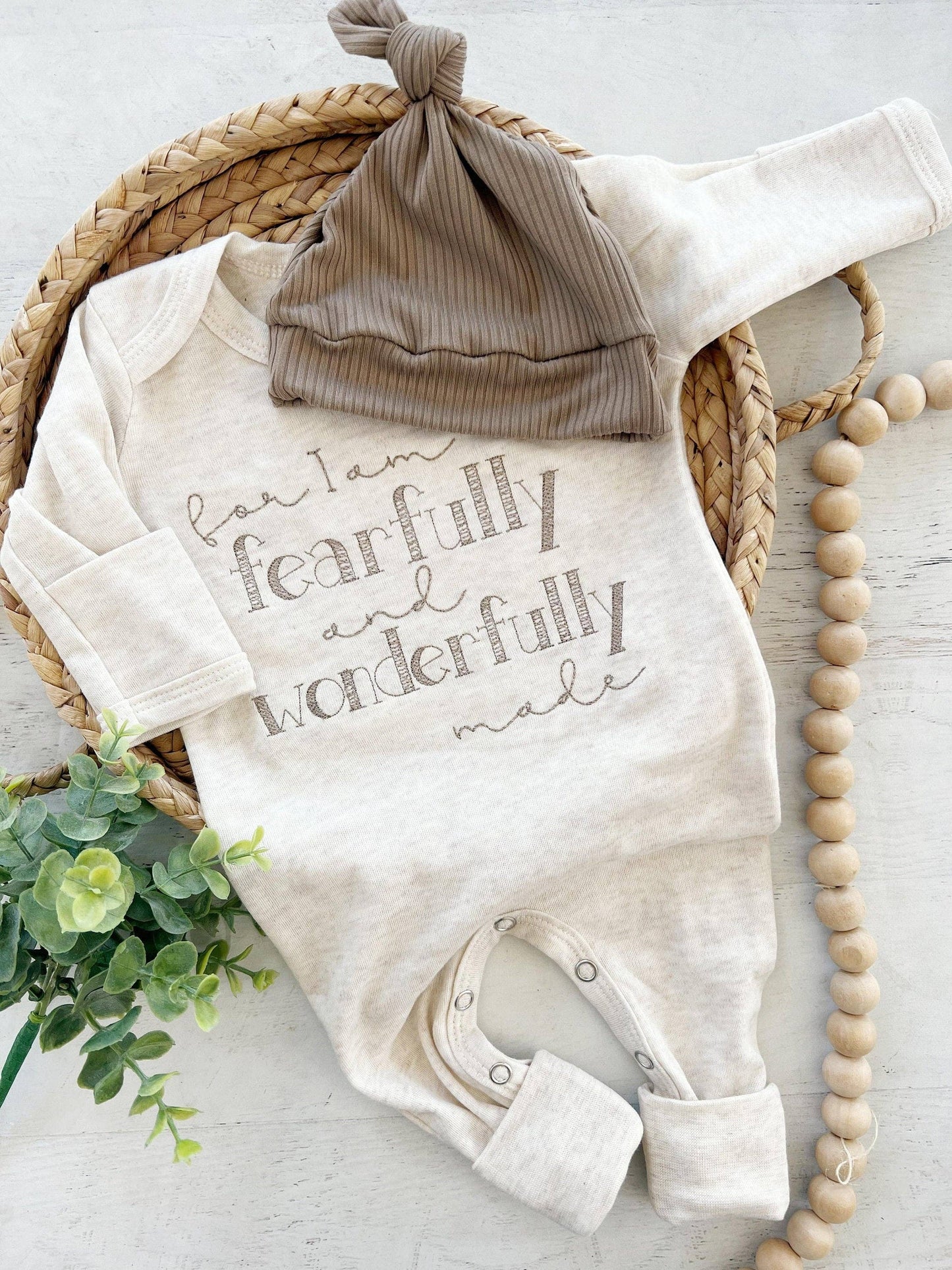 Fearfully and Wonderfully Made - Taupe/Oatmeal