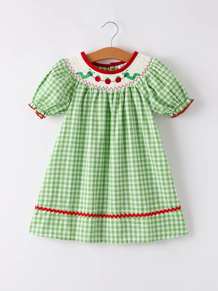 Inchworm Apple Dress