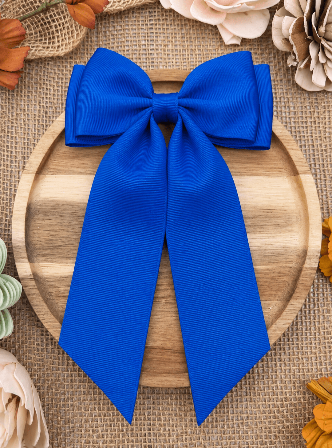 Double Looped Long Tail Boutique Hair Bow