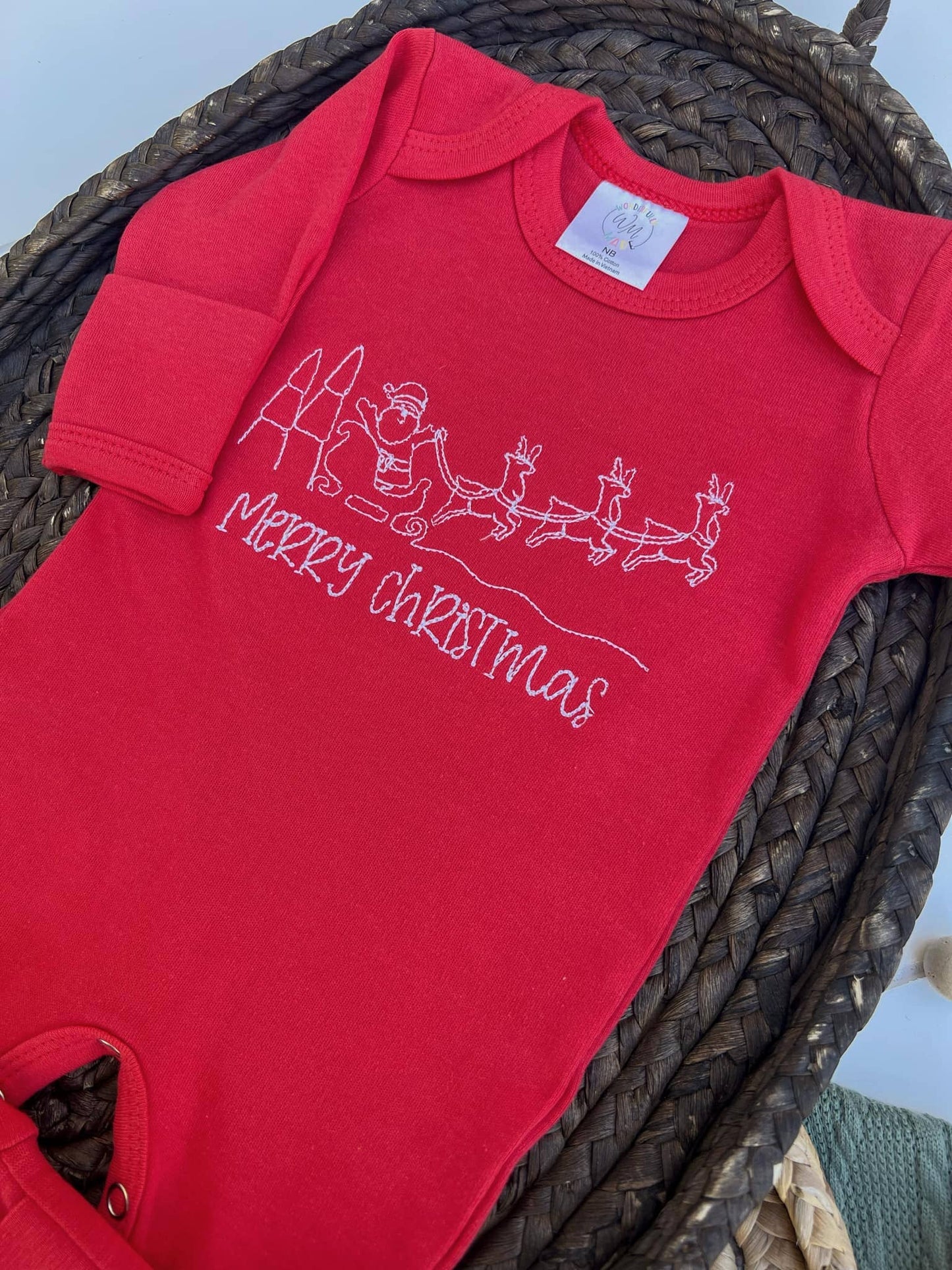Christmas Baby Outfit - Merry Christmas Red