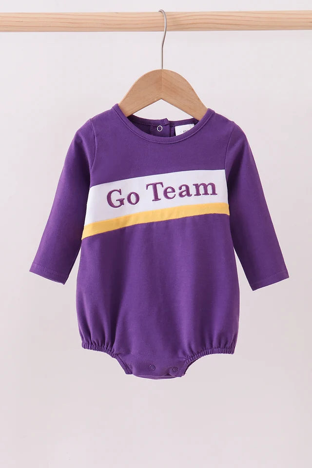 Purple Go Team Romper