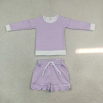 PREORDER - Purple Stripe Long Sleeve Sets (closes 9/27/26)