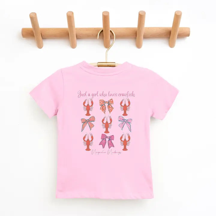 Just A Girl Crawfish Kids T-Shirt (Magnolia Mudbugs)
