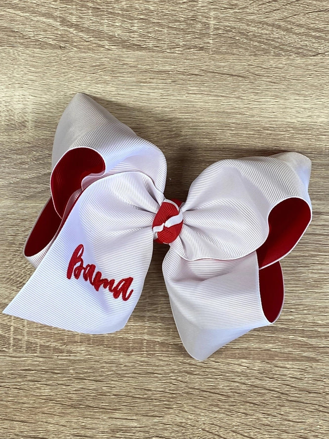 Double Layer School Spirit Hair Bows
