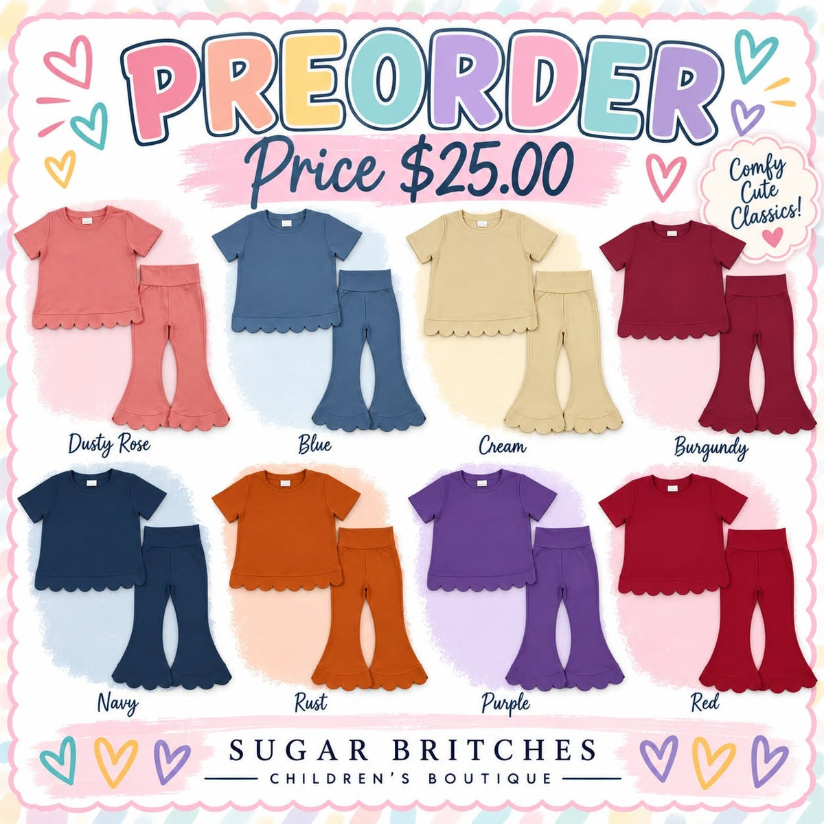 PREORDER: Scallop Pant Set (CLOSES 9/27)
