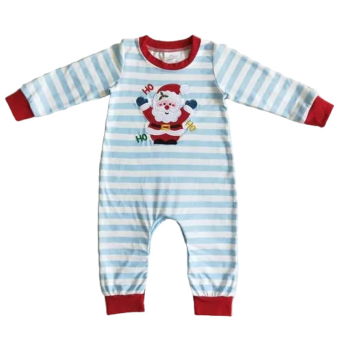 Stripe Santa Boy Romper