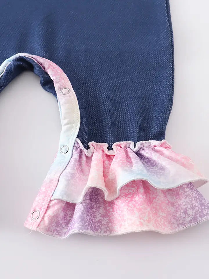 Easter Eggs Ruffle Baby Romper (Special Deal)