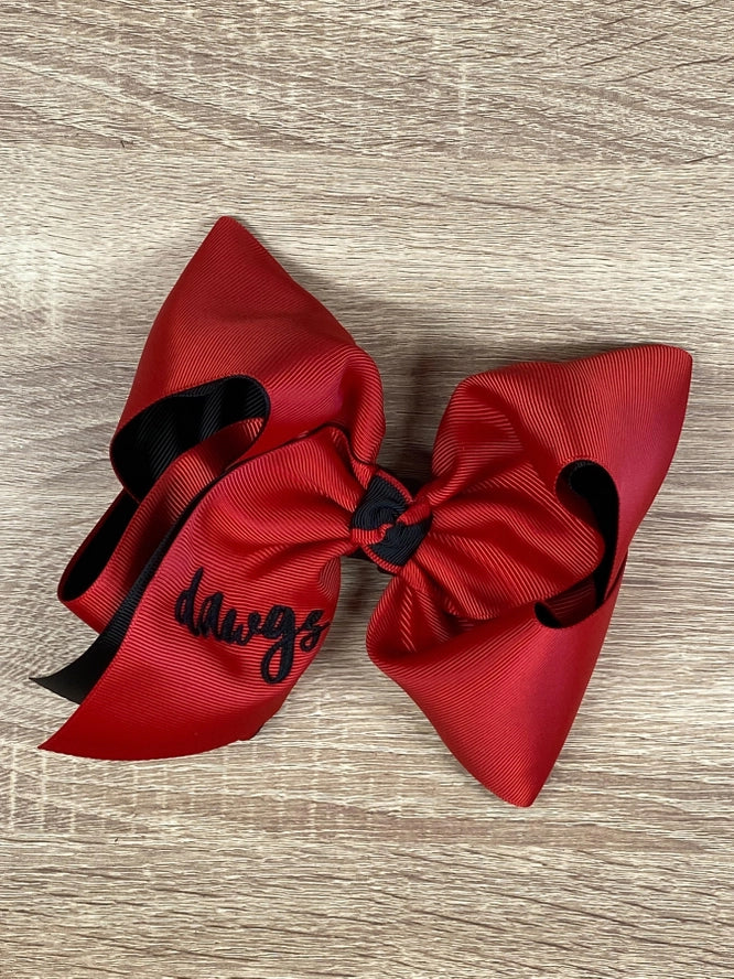 Double Layer School Spirit Hair Bows