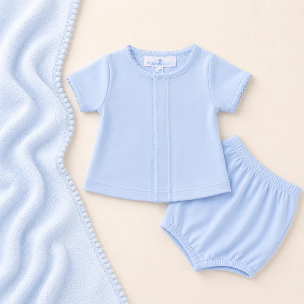 Solid Essentials Diaper Cover Set - Light Blue