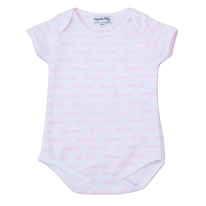 Little Sister Print Short Sleeve Bodysuit